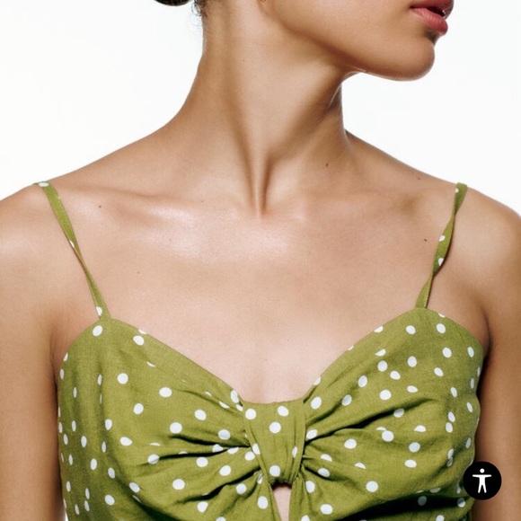 NWT Zara Polka Dot Mini Dress - Picture 2 of 6